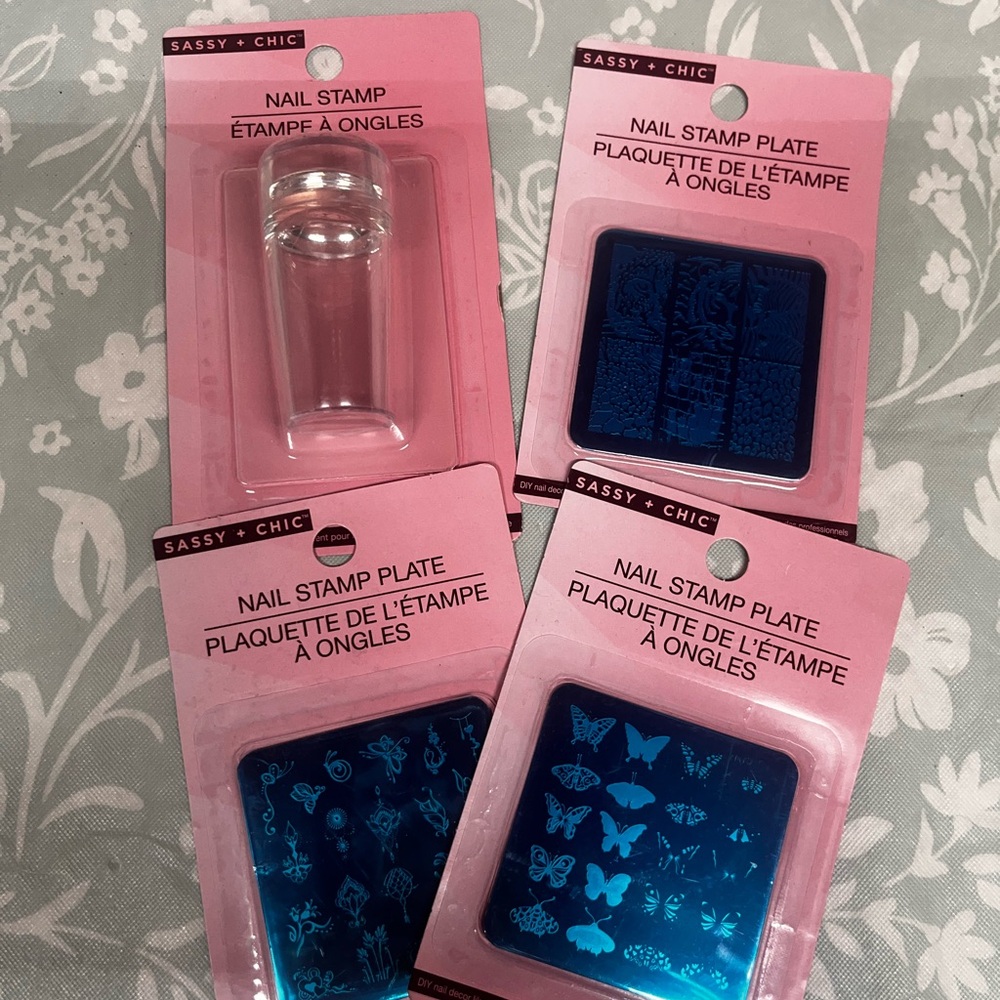 Clear Nail Stamp set